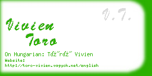 vivien toro business card